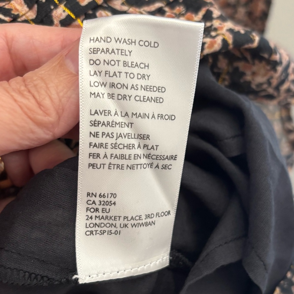 Cleobella Floral Smocked Mini Dress L - Picture 10 of 10